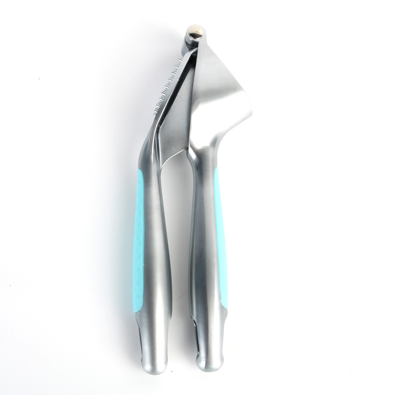 नयाँ डिजाइन टिकाऊ जस्ता मिश्र धातु लसुन प्रेस